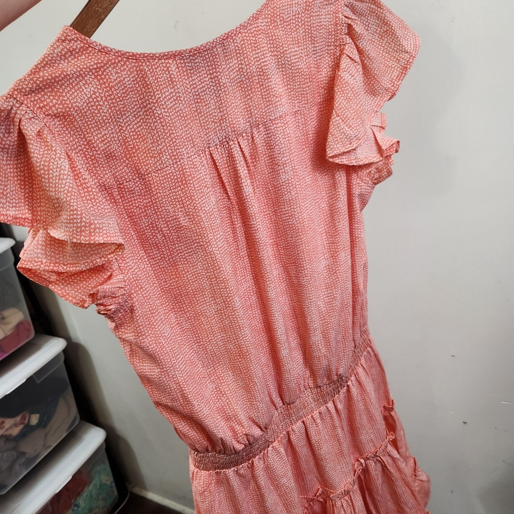 Pinch Tiered Ruffle Sleeve Dress - Picture 5 of 7